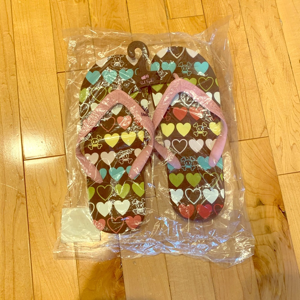 NWT Paul Frank flip flops size 5/6